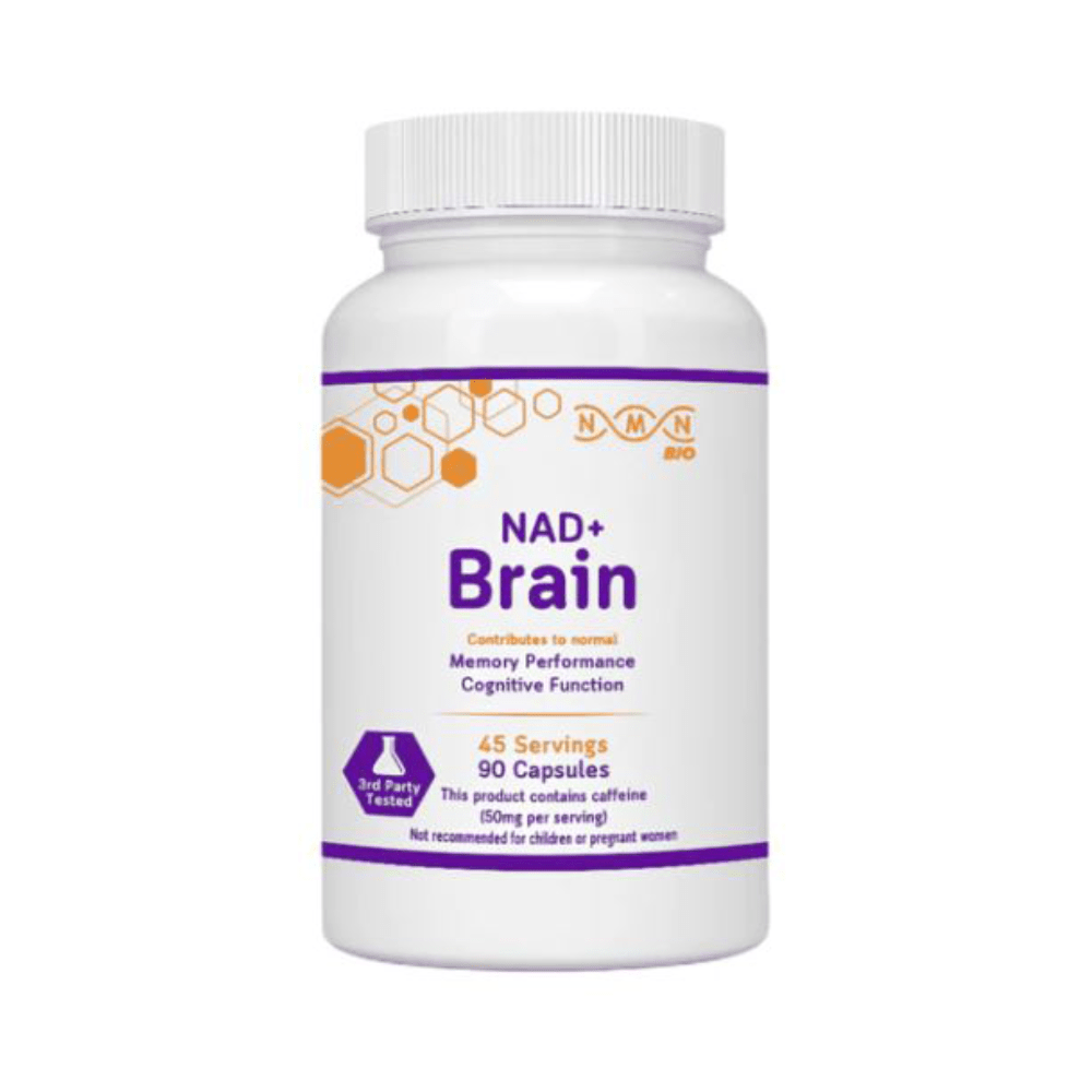 NAD+Brain NAD+ Brain のメリット 短期的効能:集中力 長期的効能:脳の老化を遅らせる 酸化ストレスと炎症から脳を守る 脳内のNAD+を維持する